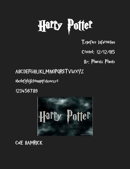 Desk Top Publishing: Harry Potter